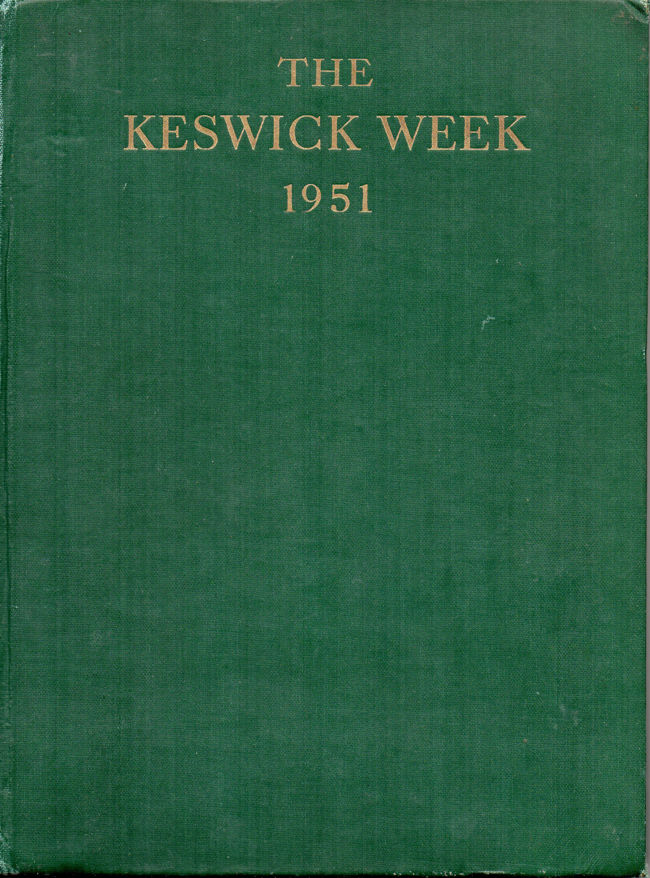 Image for The Keswick Week 1951
