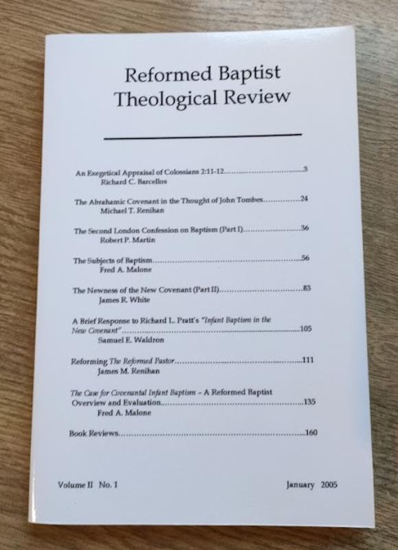 Image for Reformed Baptist Theological Review: Volume II No 1: January 2005