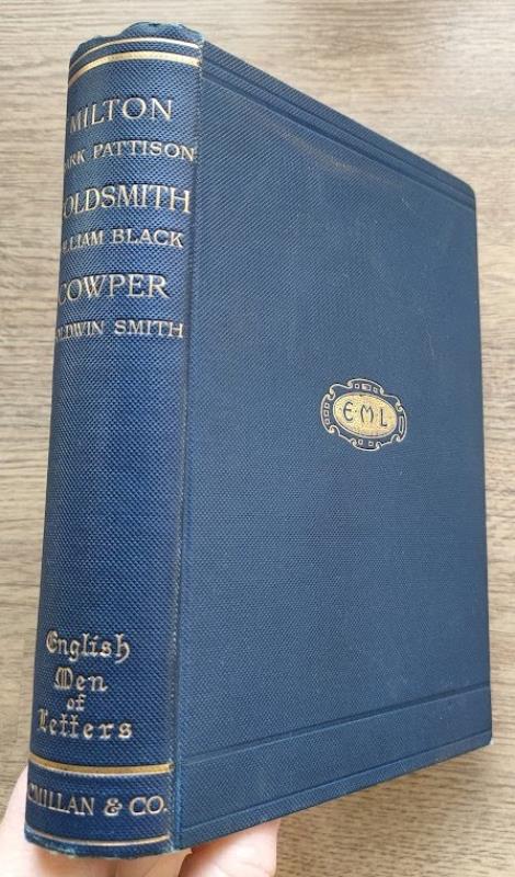 Image for Milton; Goldsmith; Cowper (English Men of Letters Vol 2)