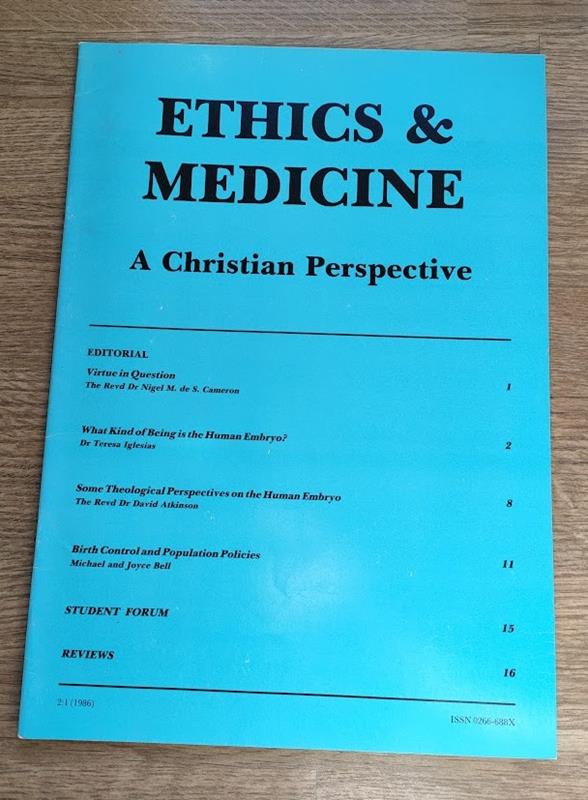Image for Ethics & Medicine: A Christian Perspective: Issue 2:1 (1986)