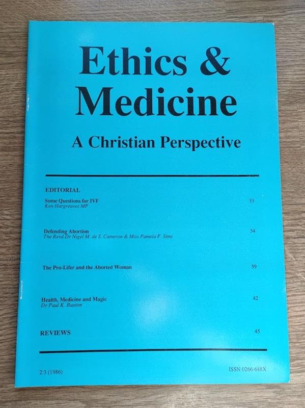 Image for Ethics & Medicine: A Christian Perspective: Issue 2:3 (1986)
