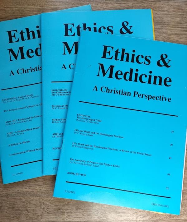 Image for Ethics & Medicine: A Christian Perspective: Issue 3.1-3.3 (complete Set of 3 Issues for 1987)