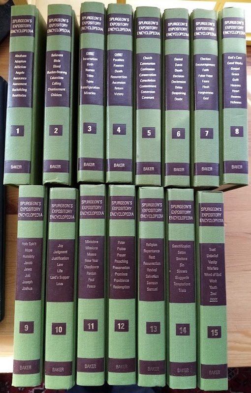 Spurgeon's Expository Encyclopedia: Sermons by Charles H Spurgeon, Classified and Arranged for Ready Reference (set of 15 volumes)