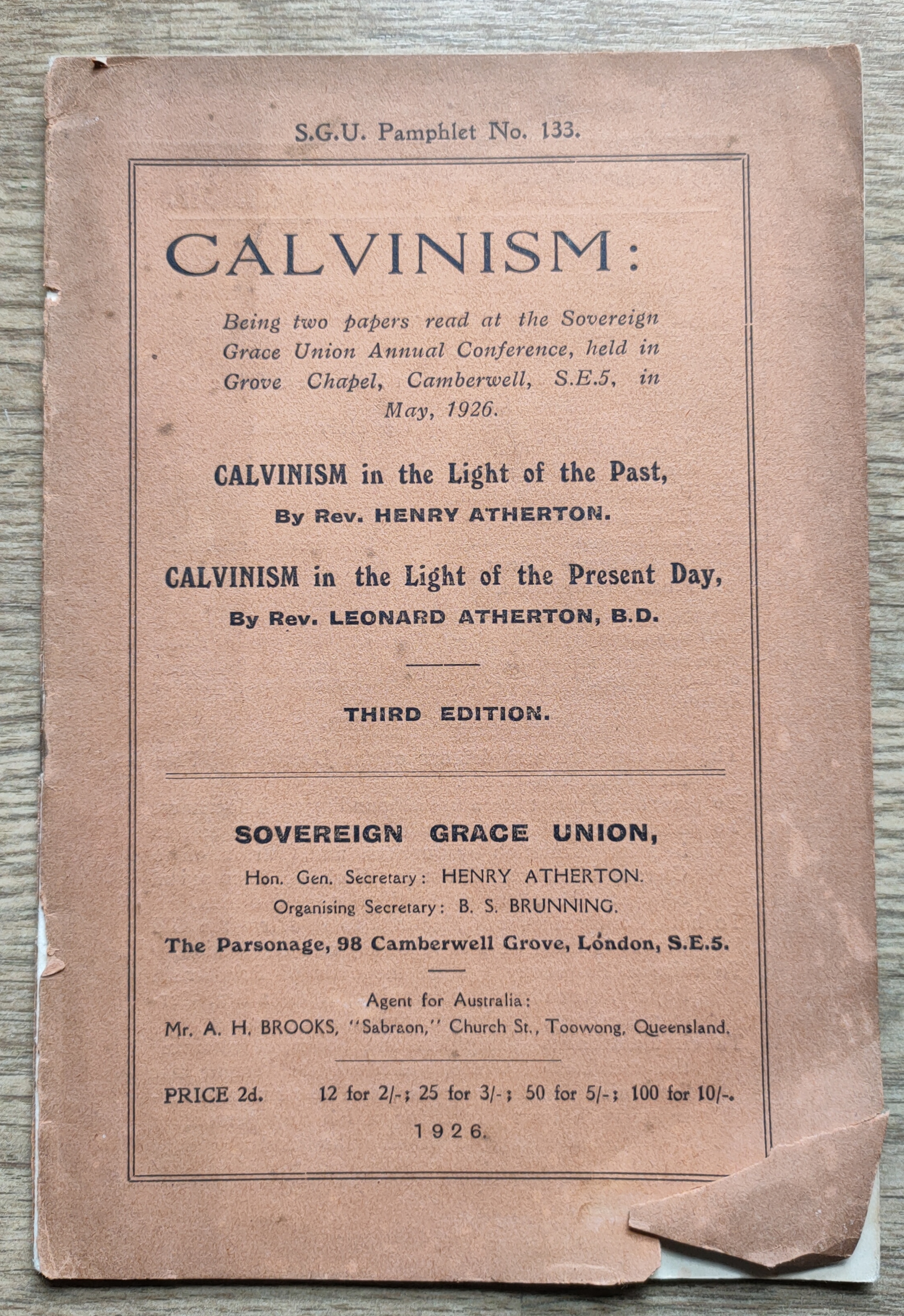 Image for Calvinism .. In the Light of the Past; ... In the Light of the Present Day