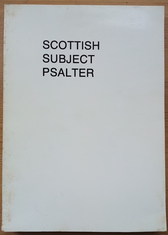 Image for Scottish Subject Psalter and Paraphrases Scottish Subject Psalter and Paraphrases
