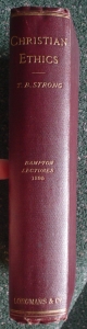 Image for Christian Ethics: Eight Lectures Preached before the University of Oxford in the Year 1895 (Bampton Lectures)