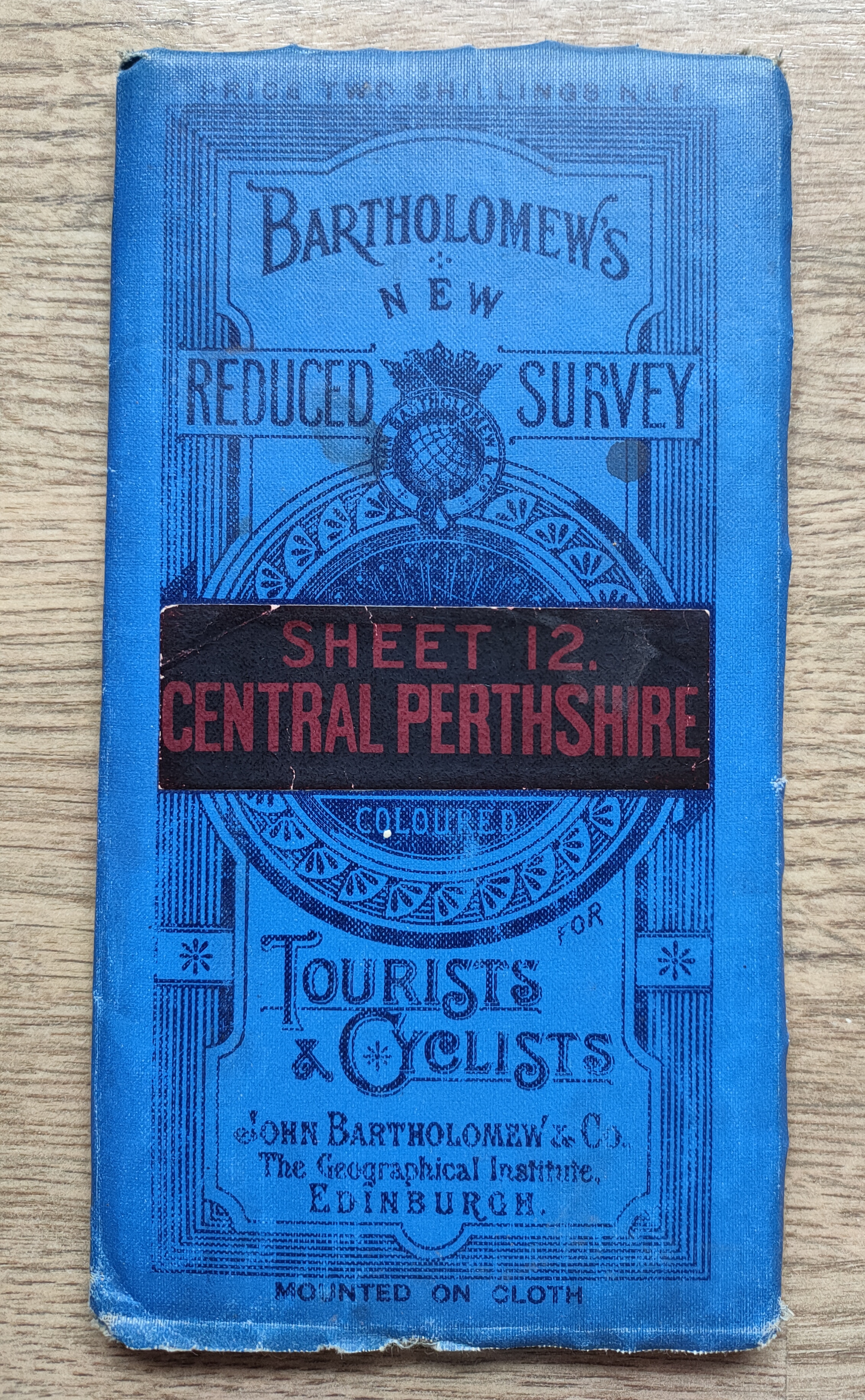 Image for Bartholomew's New Reduced Survey for Tourists and Cyclists: Sheet 12: Central Perthshire