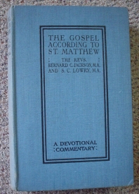 Image for The Gospel according to St Matthew: A Devotional Commentary